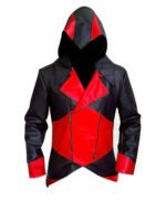 Assassins Creed Connor Kenway Red and Black Hoodie Jacket
