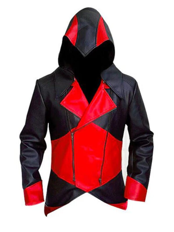 Assassins Creed Connor Kenway Red and Black Hoodie Jacket
