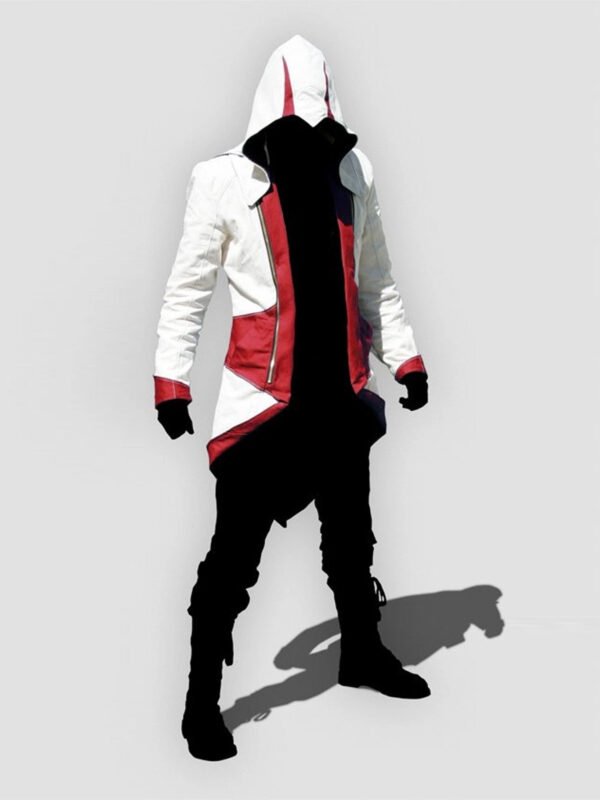 Assassins Creed Connor Kenway White Hoodie Coat