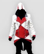 Assassins Creed Connor Kenway White Hoodie Coat