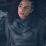 Aurora Perrineau Westworld S4 E7 Leather Jacket