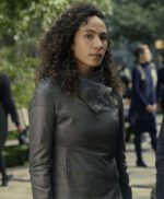 Aurora Perrineau Westworld S4 E7 Leather Jacket