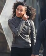 Aurora Perrineau Westworld S4 E7 Leather Jacket