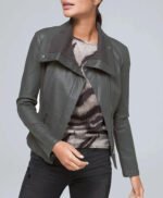 Aurora Perrineau Westworld S4 E7 Leather Jacket