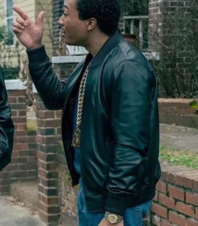 BMF Demetrius Lil Meech Flenory Black Bomber Jacket