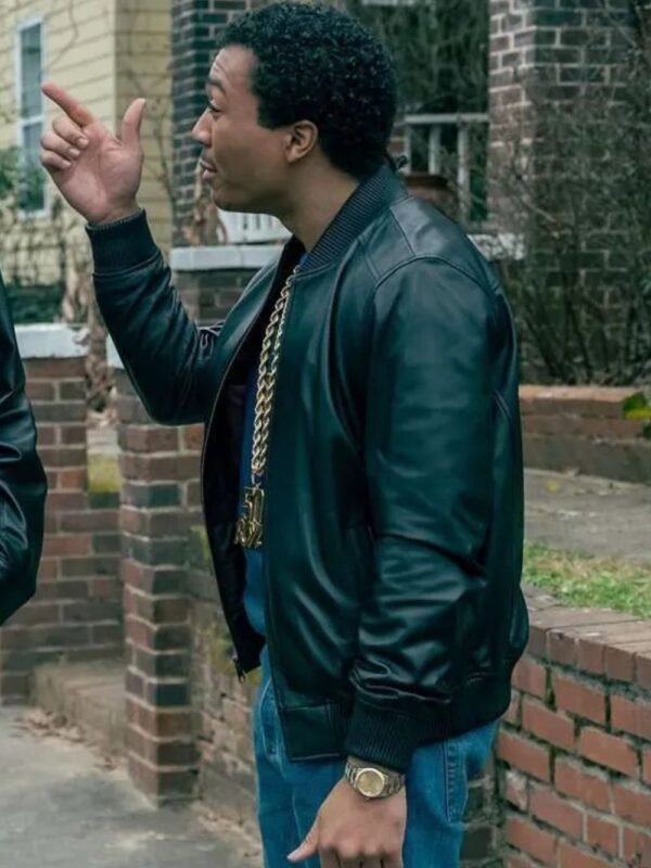 BMF Demetrius Lil Meech Flenory Black Bomber Jacket