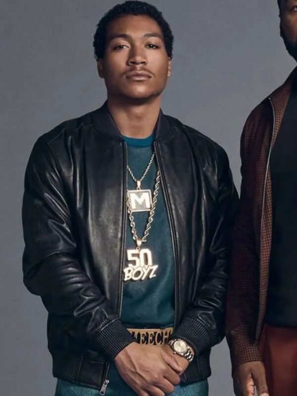 BMF Demetrius Lil Meech Flenory Black Bomber Jacket