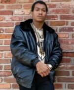 BMF Demetrius Lil Meech Flenory Black Leather Jacket