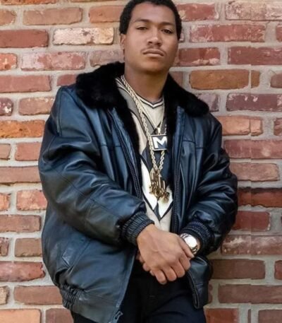 BMF Demetrius Lil Meech Flenory Black Leather Jacket