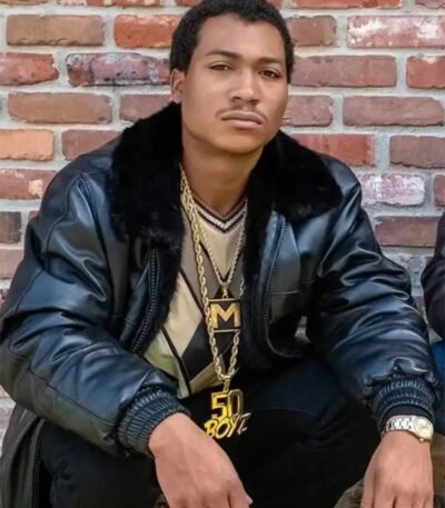 BMF Demetrius Lil Meech Flenory Black Leather Jacket