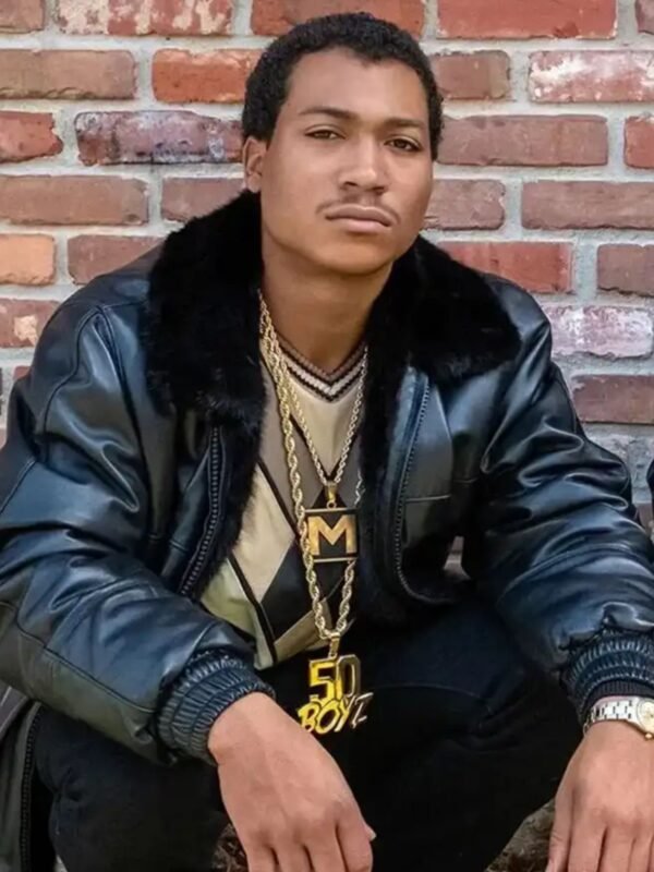 BMF Demetrius Lil Meech Flenory Black Leather Jacket