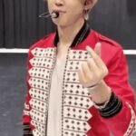 BTS Jimin Red Satin Bomber Jacket