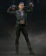 Back 4 Blood B4B Cleaner Karlee Black Biker Leather Jacket