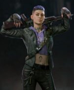 Back 4 Blood B4B Cleaner Karlee Black Biker Leather Jacket