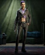 Back 4 Blood B4B Cleaner Karlee Black Biker Leather Jacket