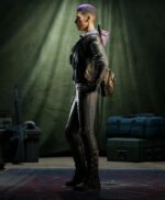 Back 4 Blood B4B Cleaner Karlee Black Biker Leather Jacket