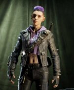 Back 4 Blood B4B Cleaner Karlee Black Biker Leather Jacket