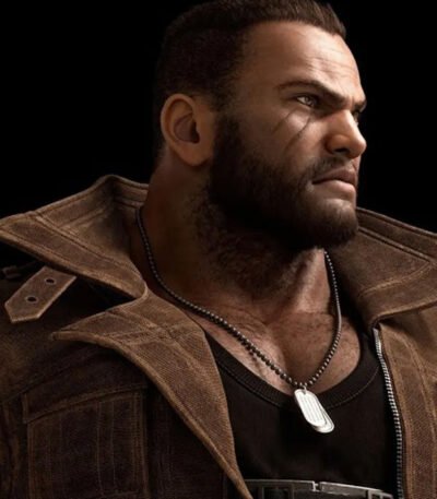 Barret Wallace Final Fantasy VII Remake Brown Leather Vest