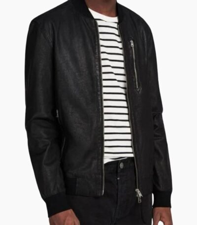 Barry Blackwell Animal Kingdom Black Leather Jacket