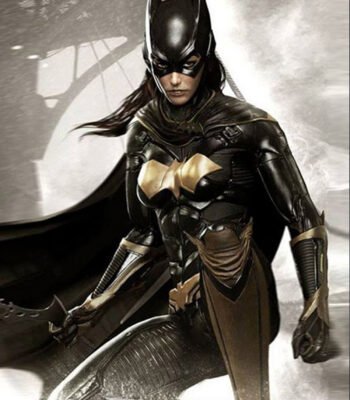 Batman Arkham Knight Batgirl Slim Fit Leather Jacket