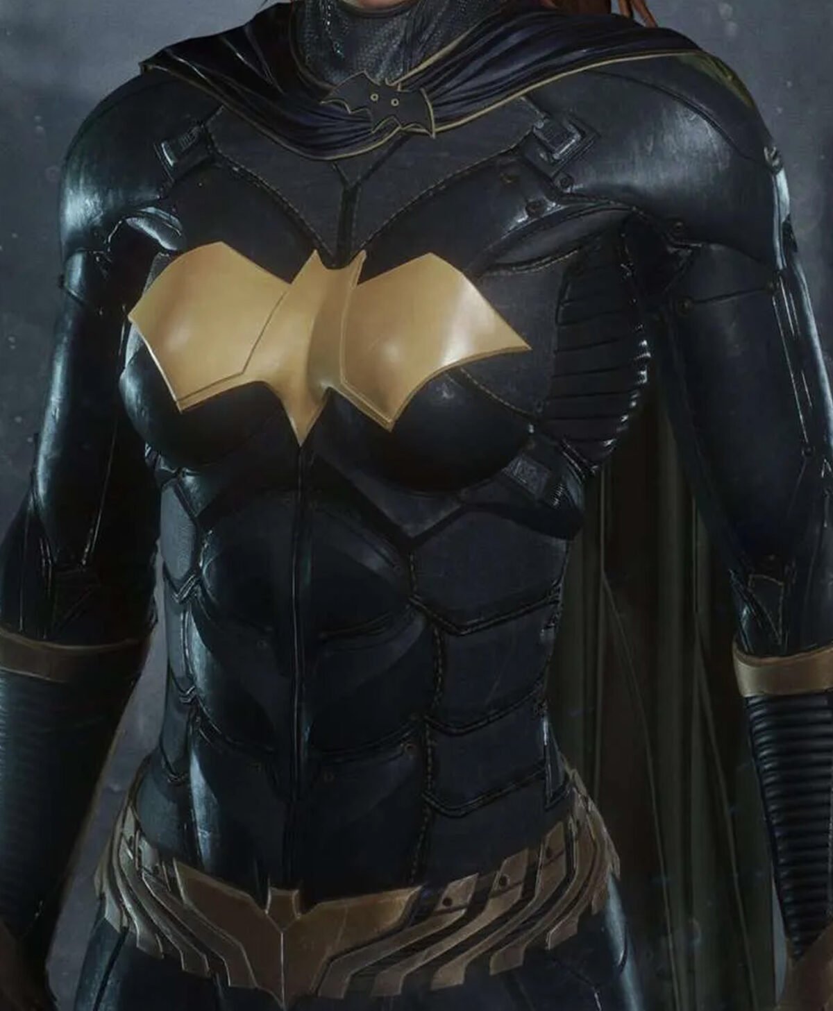 Batman Arkham Knight Batgirl Slim Fit Leather Jacket