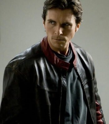 Batman The Dark Knight Red Cafe Racer Biker Jacket