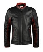Batman The Dark Knight Red Cafe Racer Biker Jacket