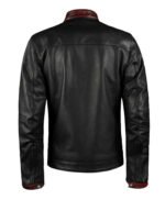 Batman The Dark Knight Red Cafe Racer Biker Jacket