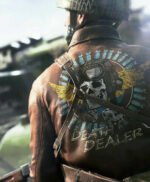 Battlefield 5 Death Dealer Bomber Leather Jacket - Image 2