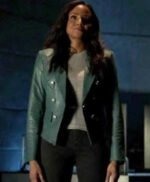 Batwoman S02 Sophie Moore Sea Blue Leather Jacket