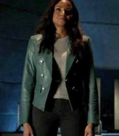 Batwoman S02 Sophie Moore Sea Blue Leather Jacket