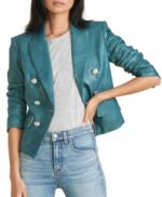 Batwoman S02 Sophie Moore Sea Blue Leather Jacket