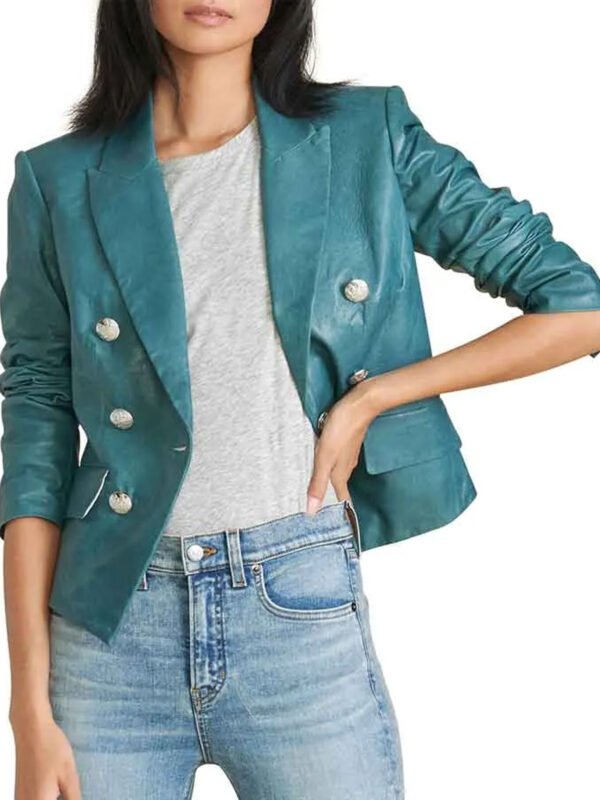 Batwoman S02 Sophie Moore Sea Blue Leather Jacket