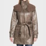 Becky Faux Shearling Mid-Length Duster Coat