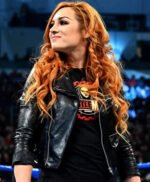 Becky Lynch I Am The Man Black Leather Jacket