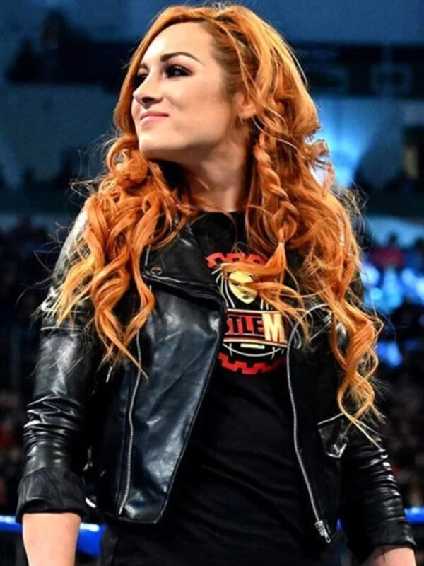 Becky Lynch I Am The Man Black Leather Jacket