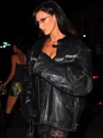 Bella Hadid 26th Birthday Black Leather Jacket