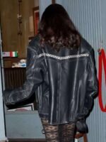 Bella Hadid 26th Birthday Black Leather Jacket