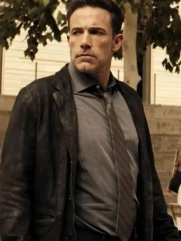 Ben Affleck Hypnotic 2023 Black Leather Jacket