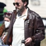 Ben Affleck The Tender Bar Bomber Leather Jacket