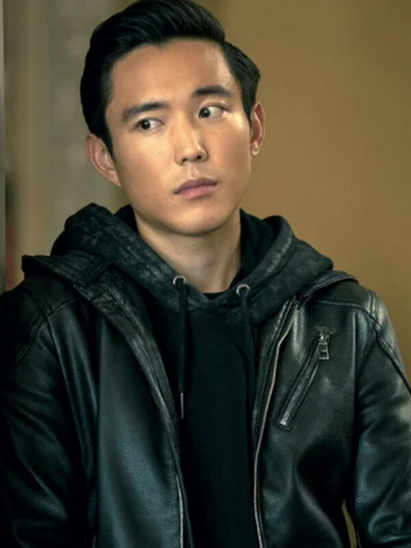Ben Hargreeves The Umbrella Academy S02 Black Leather Jacket