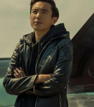 Ben Hargreeves The Umbrella Academy S02 Black Leather Jacket