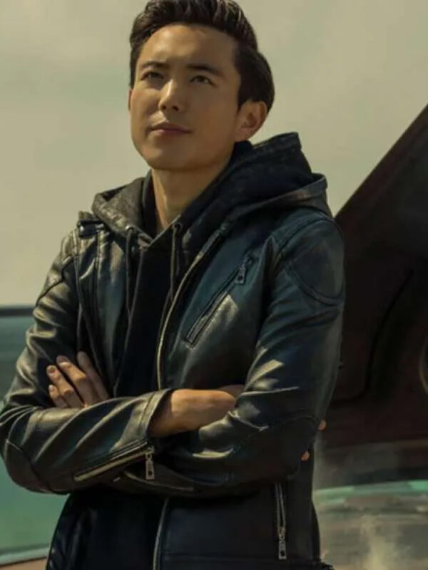 Ben Hargreeves The Umbrella Academy S02 Black Leather Jacket
