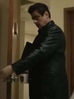 Benicio Del Toro Reptile 2023 Black Leather Blazer