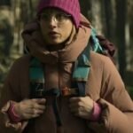 Berlin 2024 Michelle Jenner Pink Puffer Jacket