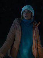 Berlin 2024 Michelle Jenner Pink Puffer Jacket