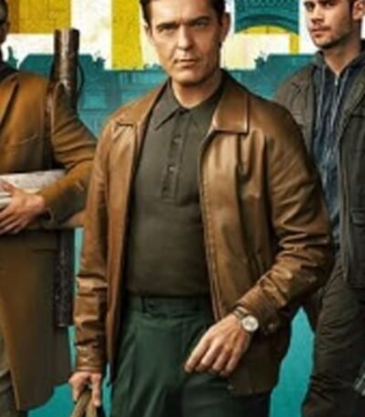 Berlin Pedro Alonso S01 Brown Leather Jacket