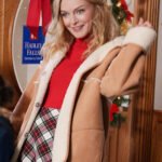 Best Christmas Ever 2023 Heather Graham Leather Jacket
