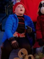 Best Christmas Ever 2023 Wyatt Hunt Blue Puffer Jacket