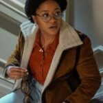 Beth Chapel Stargirl Brown Suede Leather Jacket